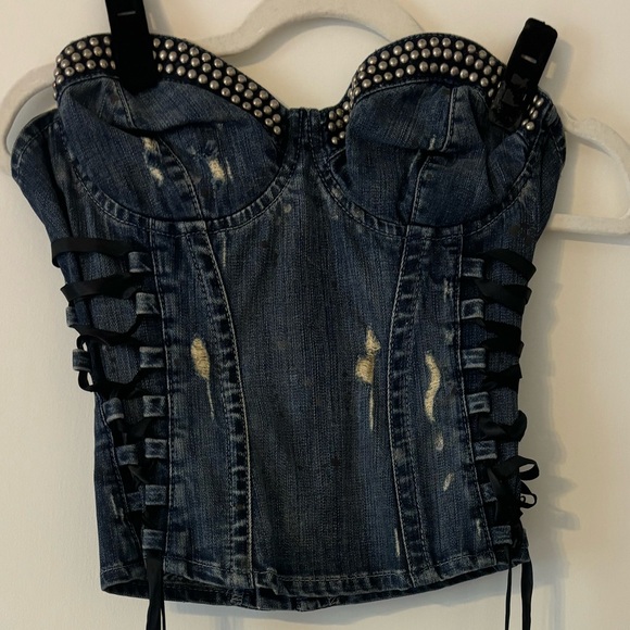 Guess Premium Limited Edition Denim Top - Picture 1 of 16